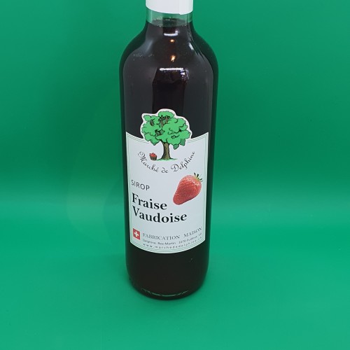 Sirop 50cl Fraise vaudoise Marché de Delphine